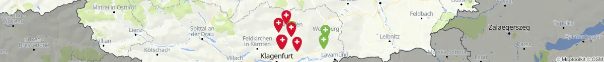 Kartenansicht für Apotheken-Notdienste in der Nähe von Klein Sankt Paul (Sankt Veit an der Glan, Kärnten)